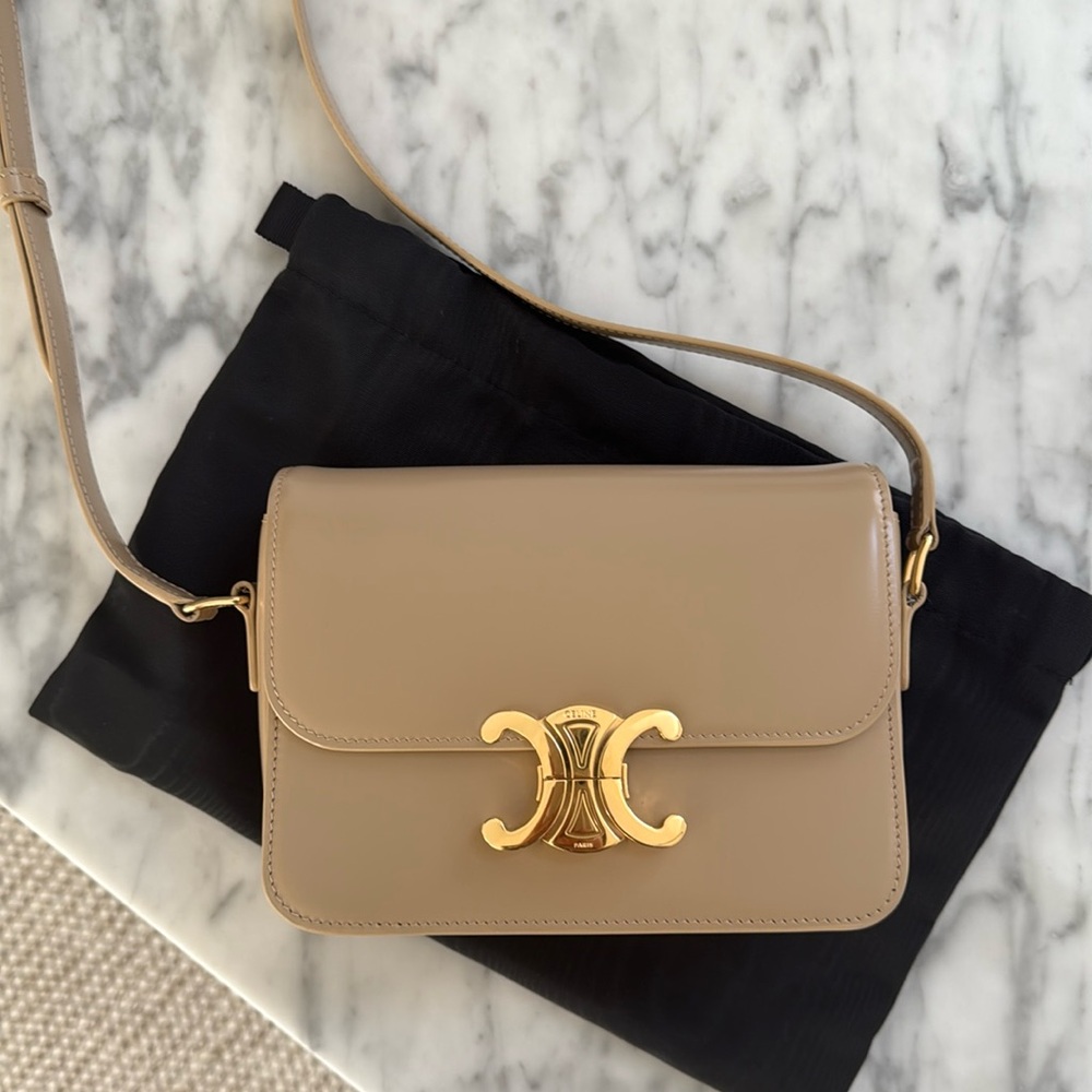 Teen Triomphe bag in shiny calfskin